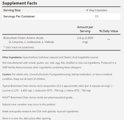 NOW Sports - Branched Chain Amino Acids 800 МГ - 120 Капсули
