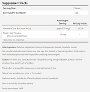 NOW - Витамин C-1000 - Постепенно освобождаване - 100 таблетки