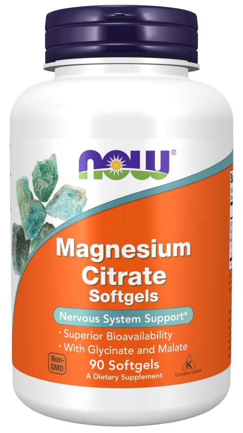 NOW - Magnesium Citrate 134 МГ - 90 Дражета
