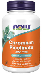 NOW - Chromium Picolinate 200 МКГ - 250 Капсули