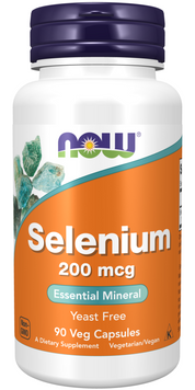 NOW - Selenium 200 МКГ - 90 Капсули