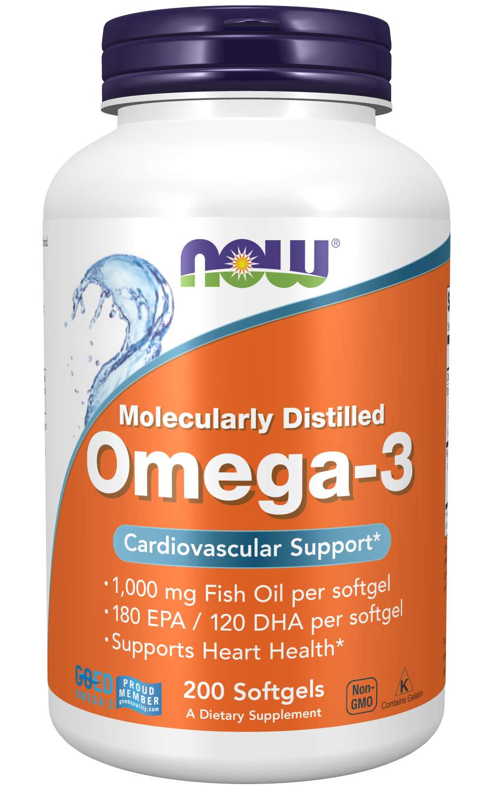 NOW - Omega-3 1000 МГ - 200 Дражета