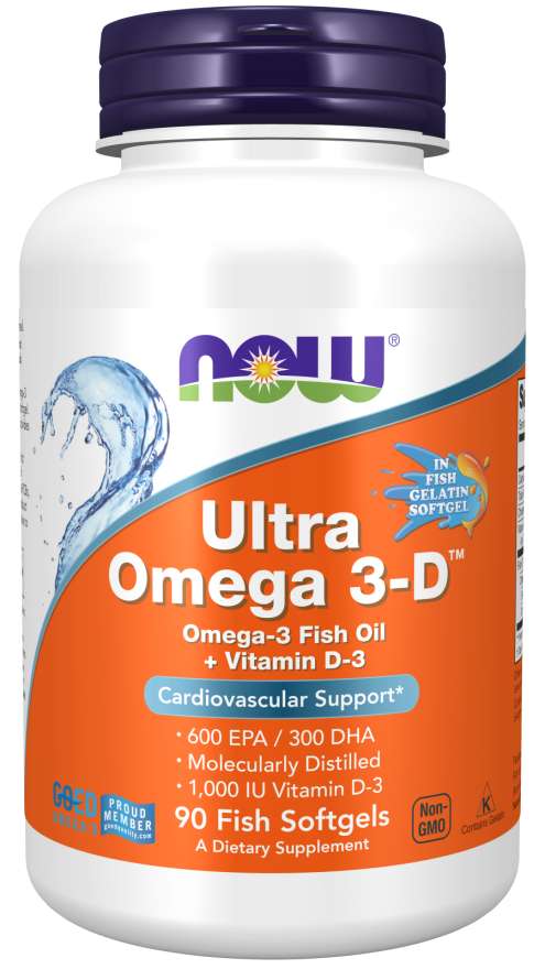 NOW - Ultra Omega 3-D - 90 Дражета