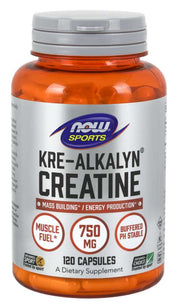 NOW Sports - Kre-Alkalyn Creatine 750 МГ - 120 Капсули