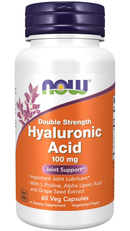 NOW - Hyaluronic Acid 100 МГ - 60 Капсули