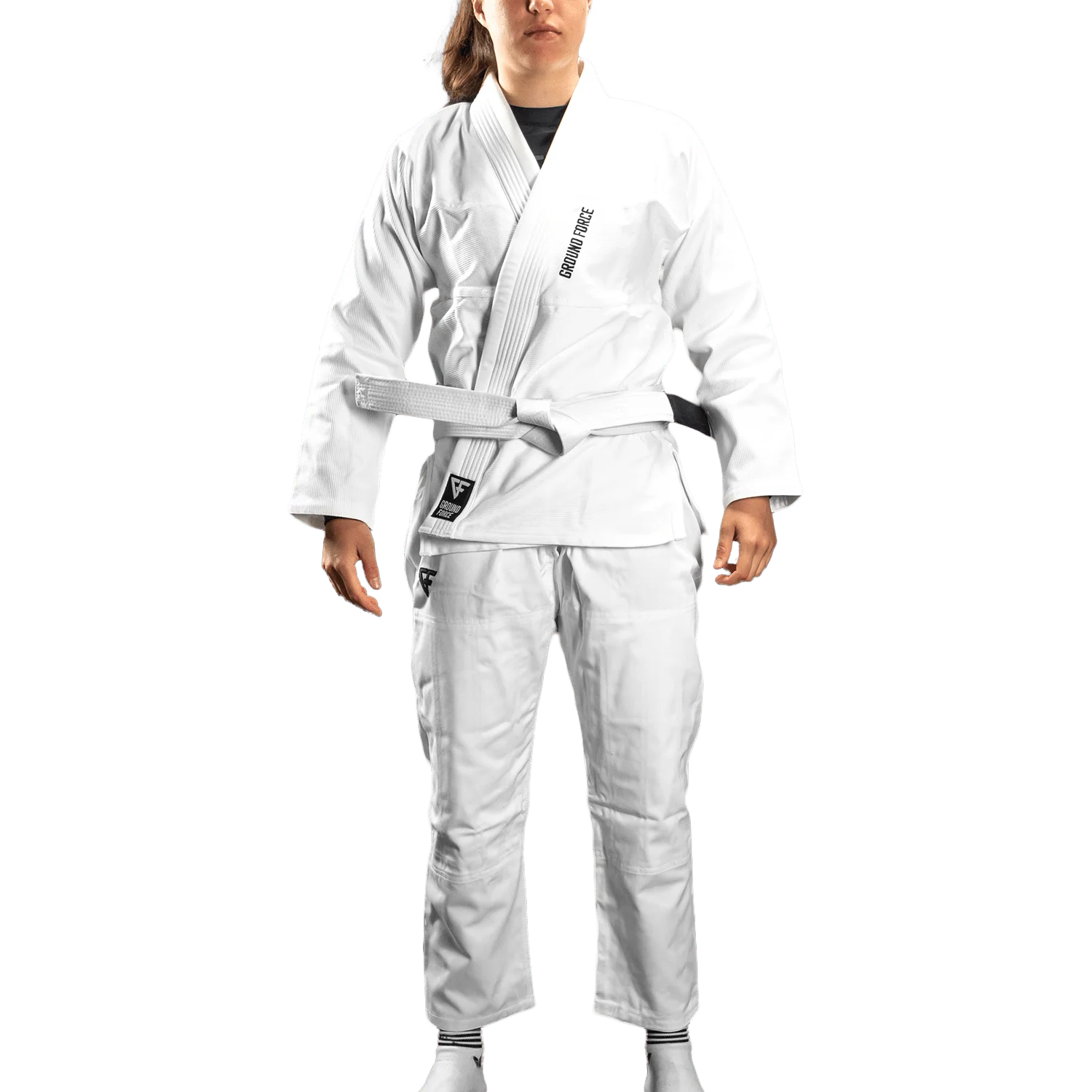 BJJ ги за жени от Ground Force - Basic Gi V2 - бяло