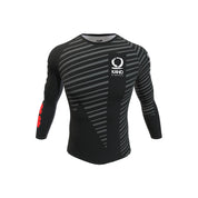 Рашгард от Kano Kimonos - дълги ръкави, ранкиран - черен