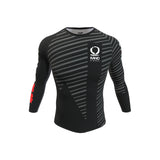 Рашгард от Kano Kimonos - дълги ръкави, ранкиран - черен