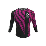 Рашгард от Kano Kimonos - дълги ръкави, ранкиран - лилав