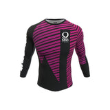 Рашгард от Kano Kimonos - дълги ръкави, ранкиран - лилав