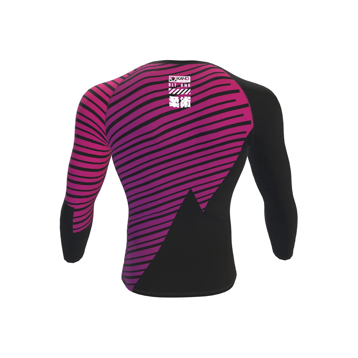 Рашгард от Kano Kimonos - дълги ръкави, ранкиран - лилав