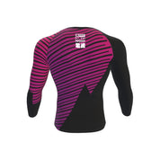 Рашгард от Kano Kimonos - дълги ръкави, ранкиран - лилав