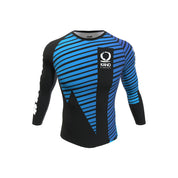 Рашгард от Kano Kimonos - дълги ръкави, ранкиран - син