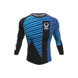 Рашгард от Kano Kimonos - дълги ръкави, ранкиран - син