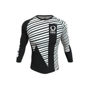 Рашгард от Kano Kimonos - дълги ръкави, ранкиран - бял