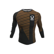 Рашгард от Kano Kimonos - дълги ръкави, ранкиран - кафяв