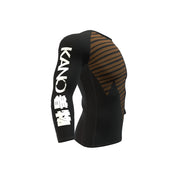 Рашгард от Kano Kimonos - дълги ръкави, ранкиран - кафяв