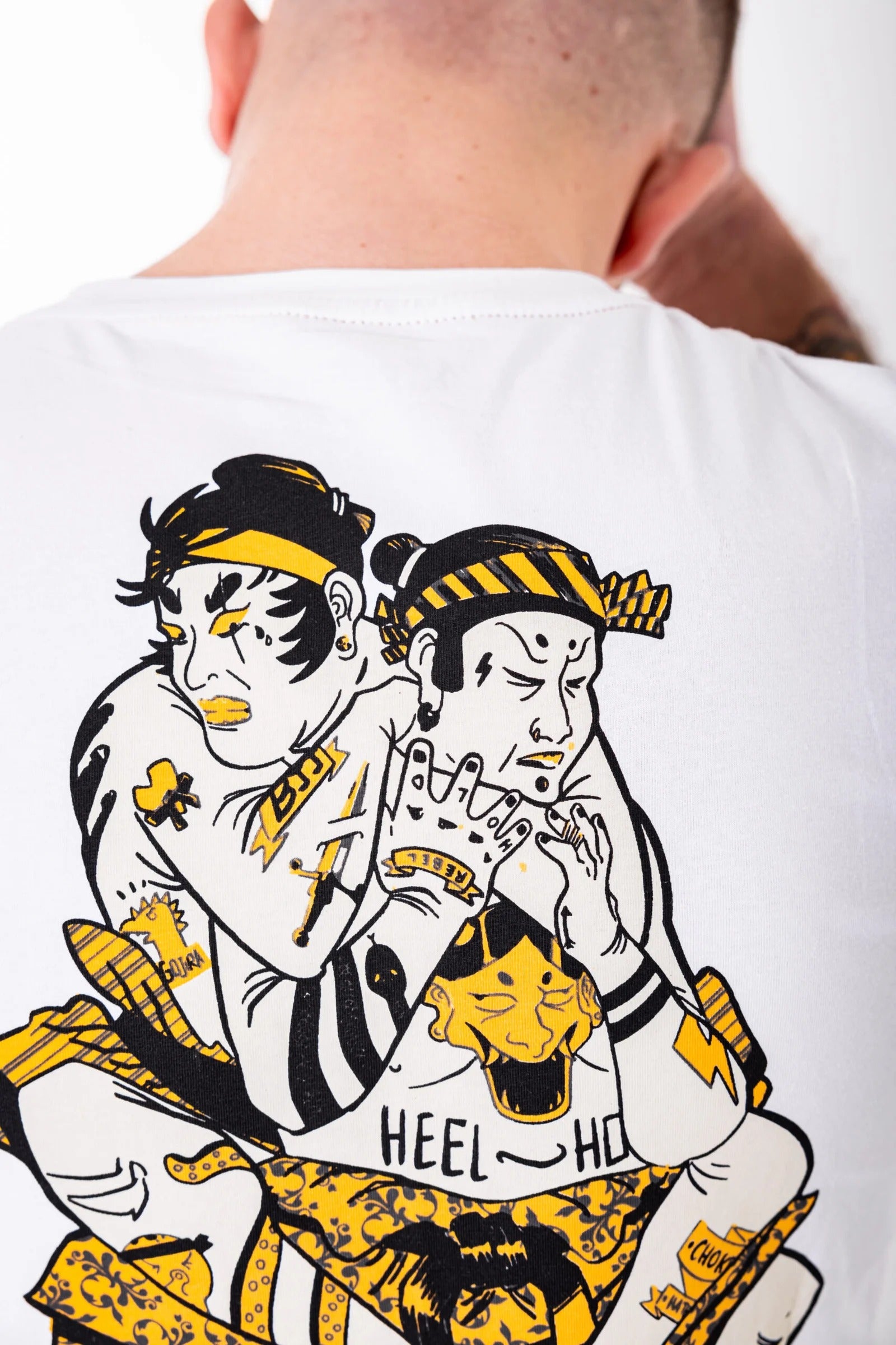 Бяла тениска от Kano Kimonos - HADAKAJIME