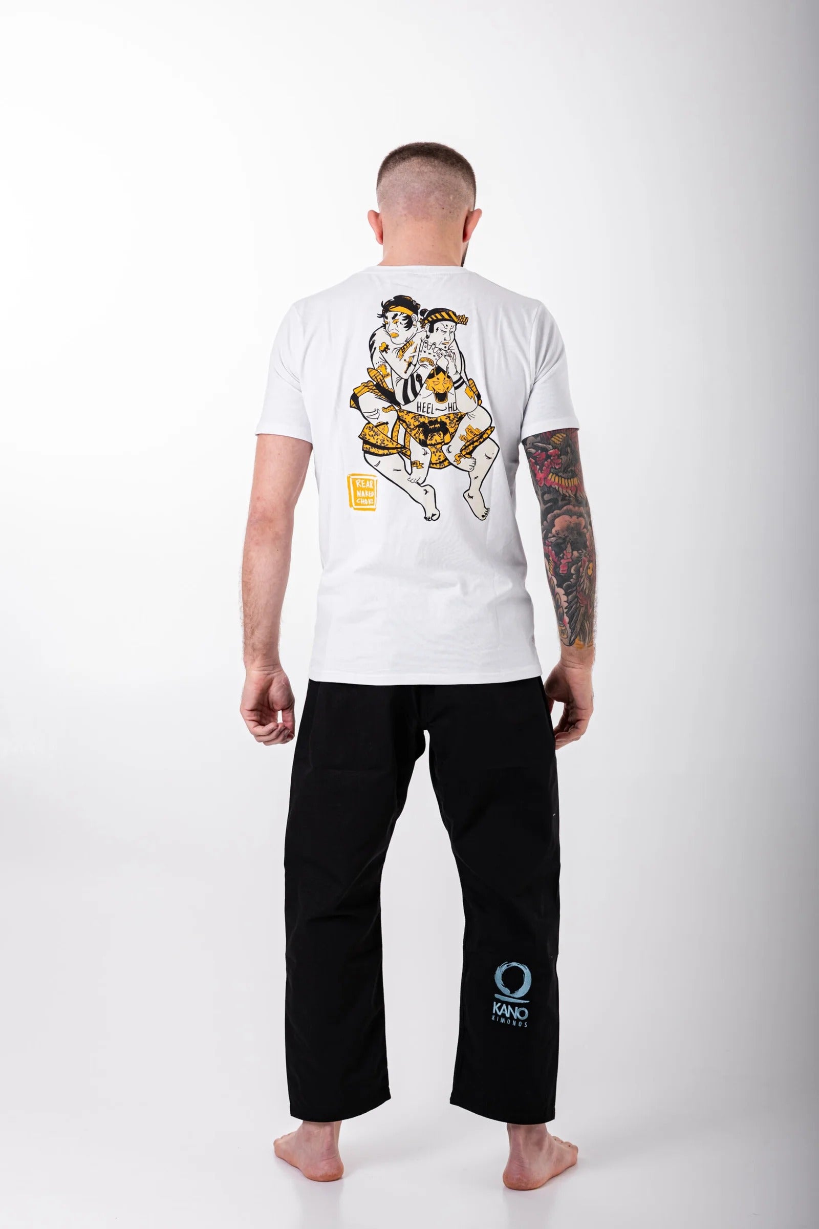 Бяла тениска от Kano Kimonos - HADAKAJIME