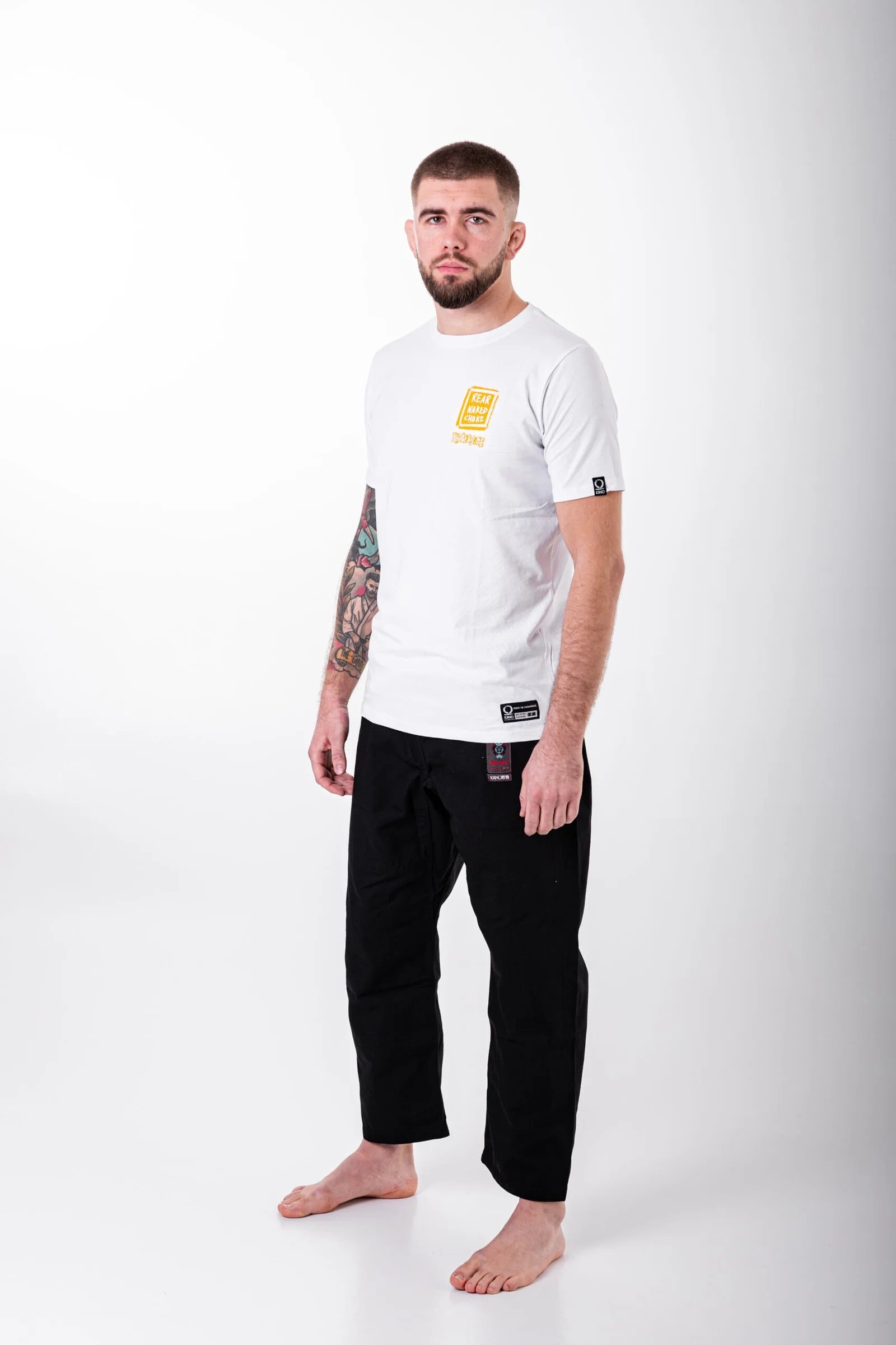 Бяла тениска от Kano Kimonos - HADAKAJIME