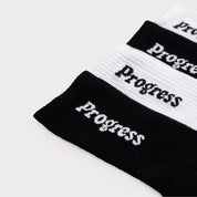 Чорапи от Progress - Pro Socks - комплект бяло + черно